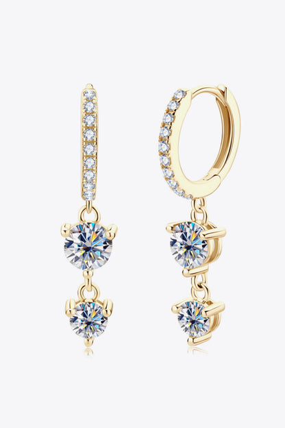 Adored Be The One Sparkala™ Drop Earrings (Platinum-Plated Fine Silver)