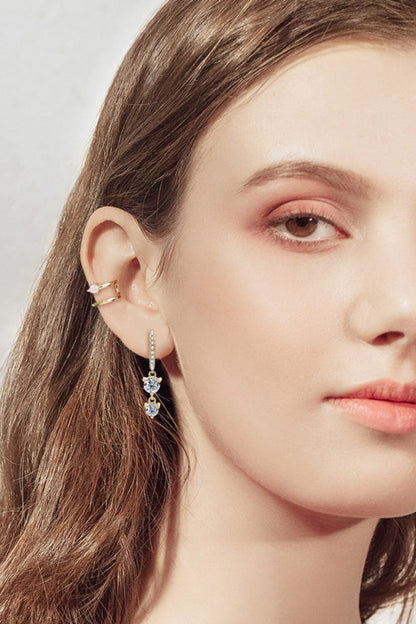 Adored Be The One Sparkala™ Drop Earrings (Platinum-Plated Fine Silver)