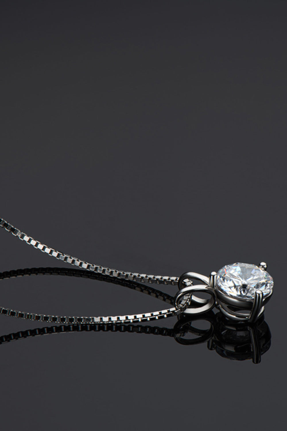 Adored Show Off 1 Carat Sparkala™ Pendant Necklace (Platinum-Plated Fine Silver)