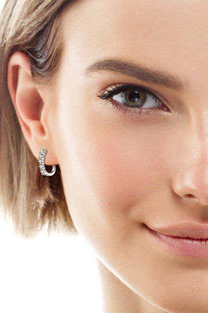 Sparkala™ Platinum-Plated 925 Sterling Silver Earrings