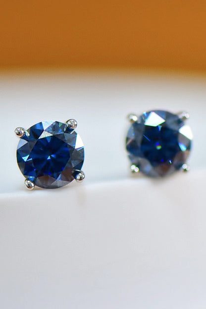 2 Carat Sparkala™ Four-Prong Platinum-Plated Earrings