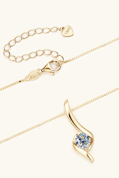 1 Carat Sparkala™ Platinum-Plated 925 Sterling Silver Necklace