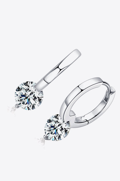 2 Carat Sparkala™ Platinum-Plated 925 Sterling Silver Drop Earrings