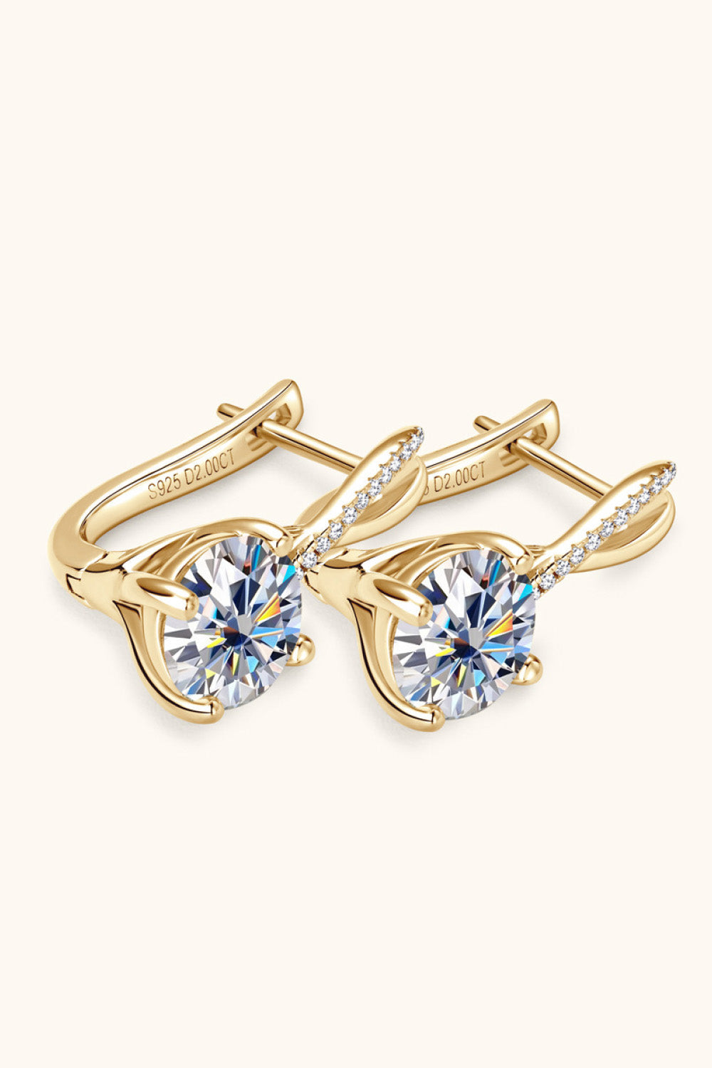 4 Carat Sparkala™ Platinum-Plated 925 Sterling Silver Earrings