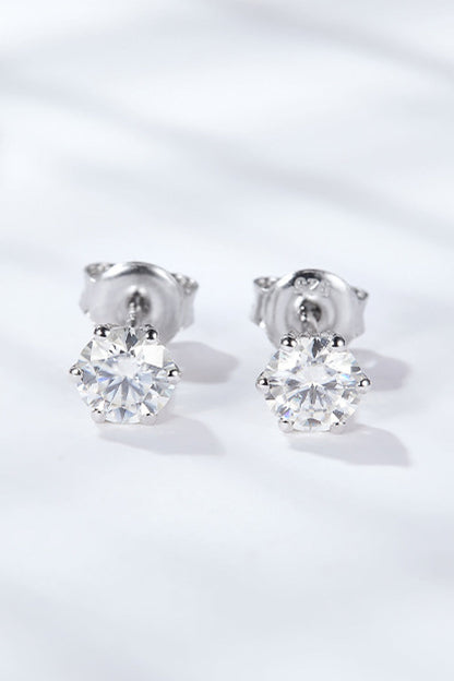 Good Days Ahead Sparkala™ Stud Earrings (Platinum-Plated Fine Silver)