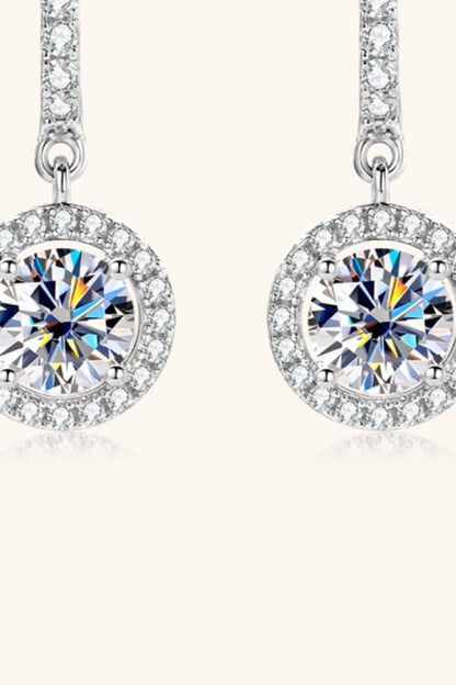 2 Carat Sparkala™ Platinum-Plated 925 Sterling Silver Drop Earrings