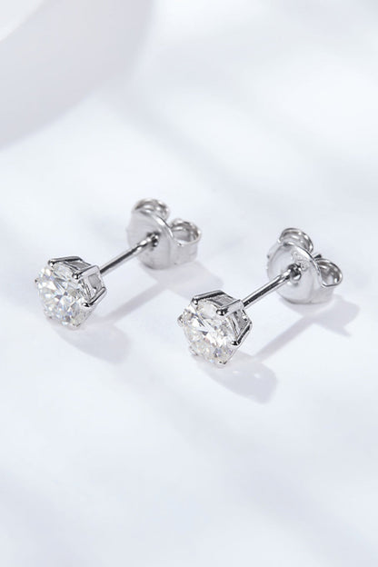 Good Days Ahead Sparkala™ Stud Earrings (Platinum-Plated Fine Silver)