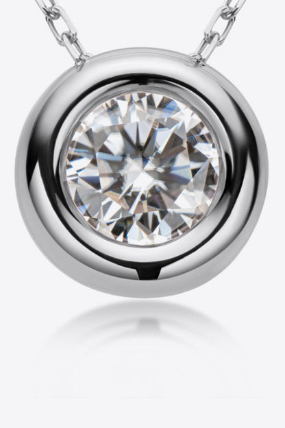 Adored 1 Carat Sparkala™ Pendant 925 Sterling Silver Necklace (Platinum-Plated Fine Silver)