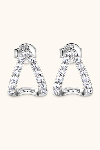 Sparkala™ Minimalist Platinum-Plated 925 Sterling Silver Earrings