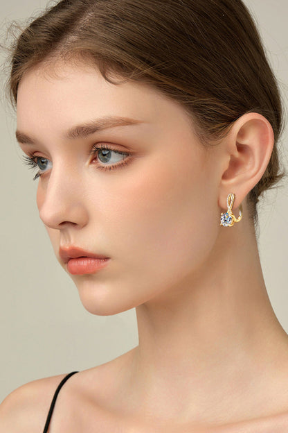4 Carat Sparkala™ Platinum-Plated 925 Sterling Silver Earrings