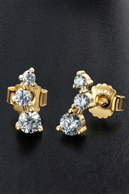 Adored Your Way Sparkala™ Stud Earrings (Platinum-Plated Fine Silver)