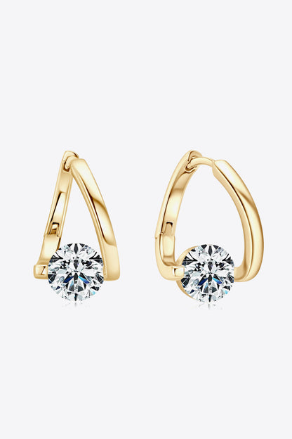 2 Carat Sparkala™ Platinum-Plated 925 Sterling Silver Heart Earrings
