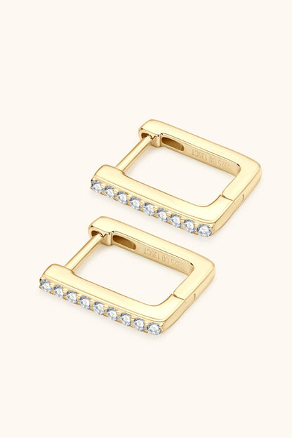 Sparkala™ Geometric Platinum-Plated 925 Sterling Silver Earrings