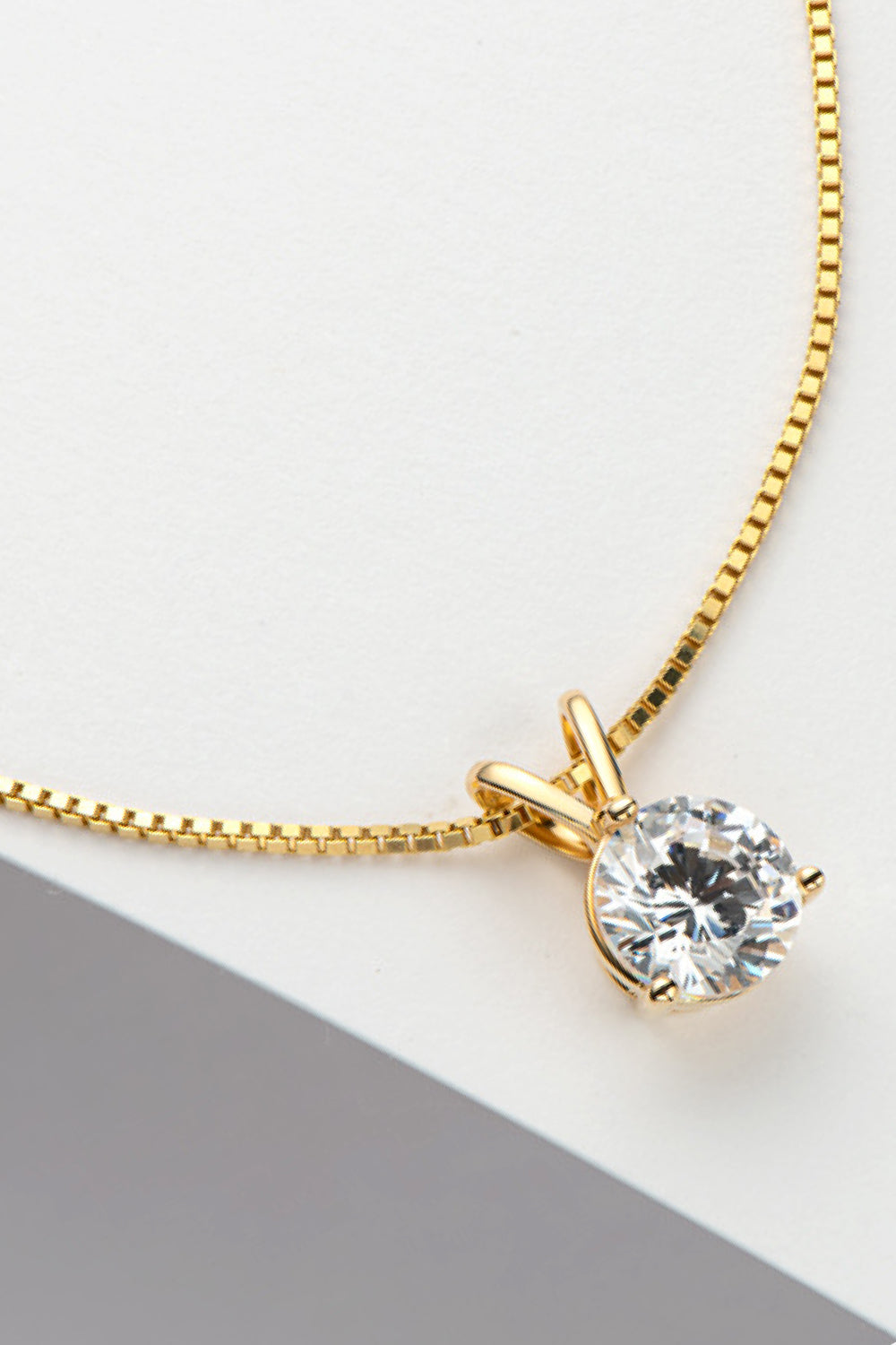 Adored Show Off 1 Carat Sparkala™ Pendant Necklace (Platinum-Plated Fine Silver)
