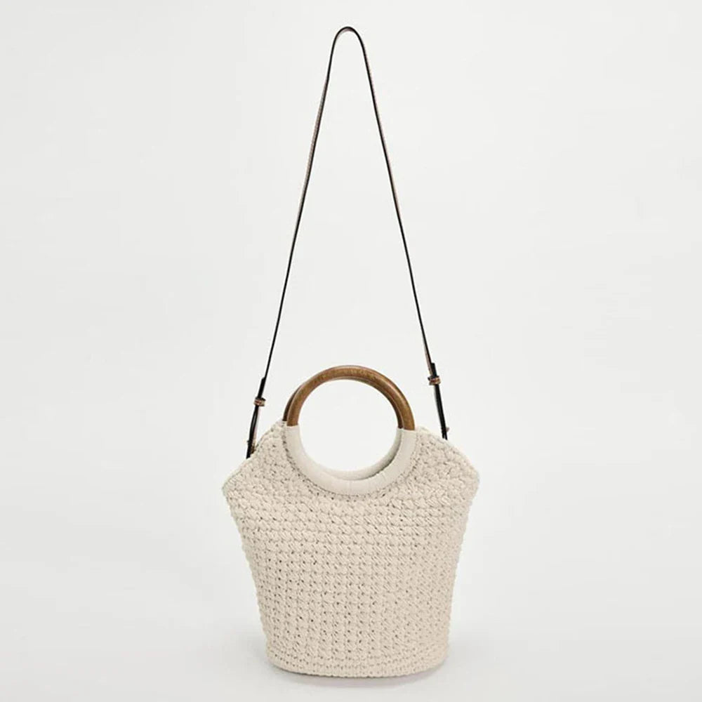 Isla Knitted Bucket Shoulder Bag