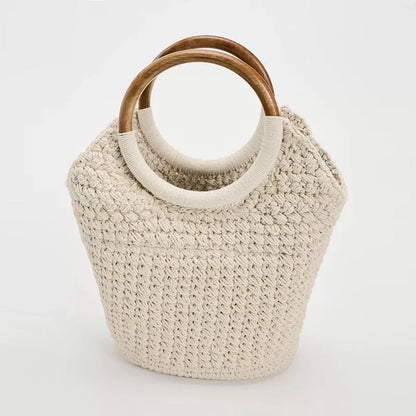 Isla Knitted Bucket Shoulder Bag