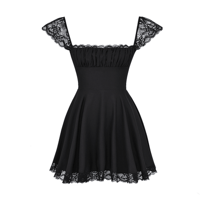 Lace n Grace Vintage Black Mini Dress