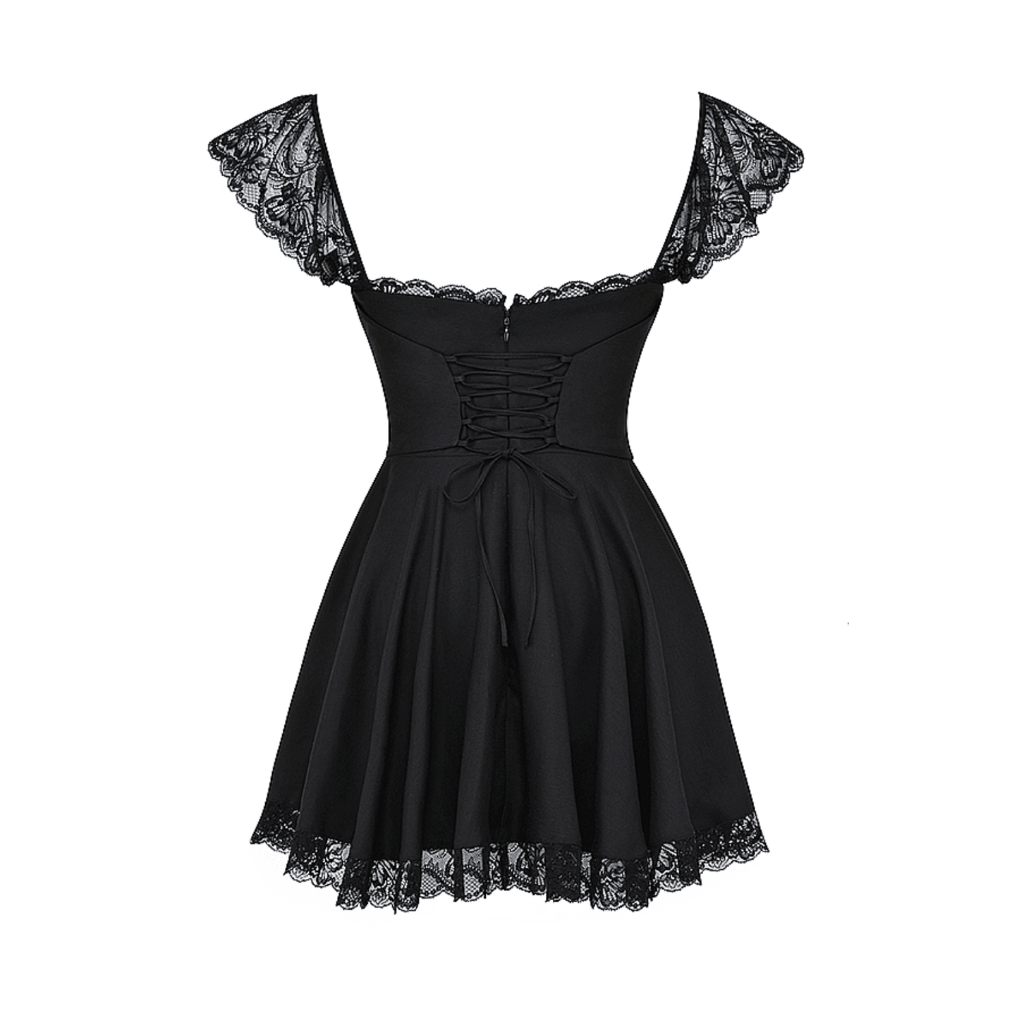 Lace n Grace Vintage Black Mini Dress