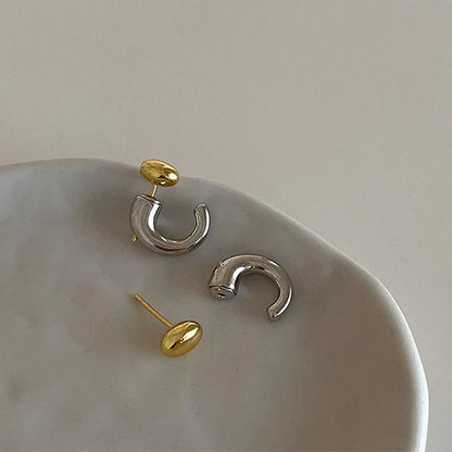 Lunar Swirl Hoops Earrings
