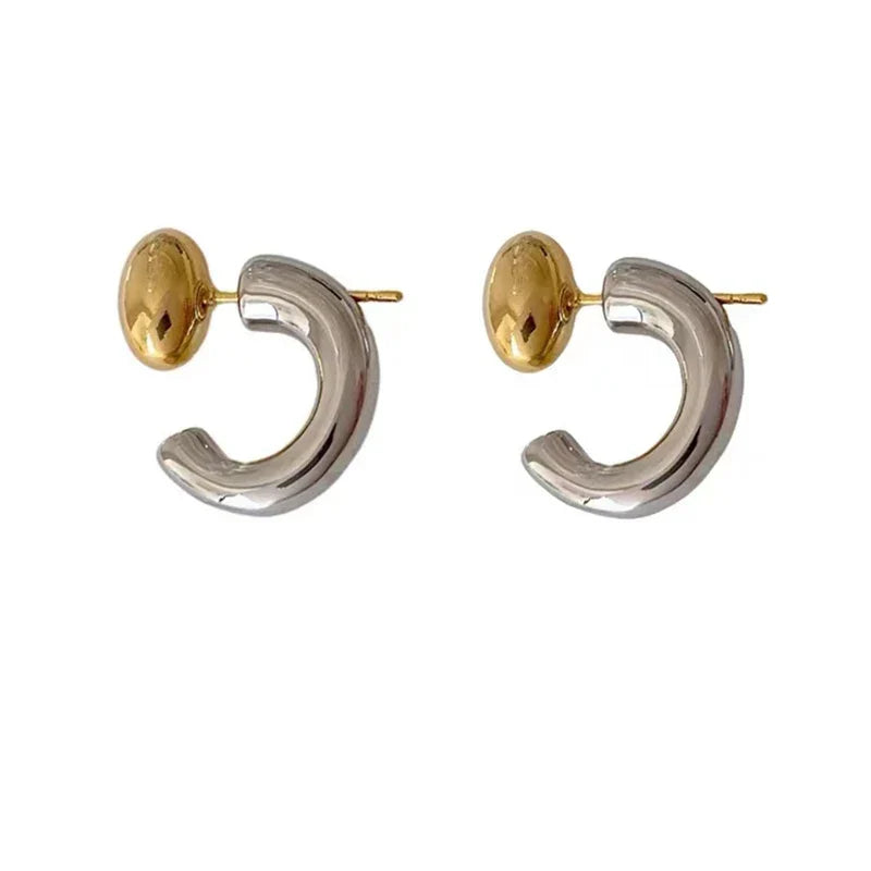 Lunar Swirl Hoops Earrings