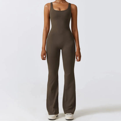 Make It Sexy Brown Push-Up Jumpsuit