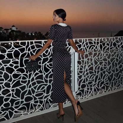 Manon Polka Dot Vintage Midi Dress
