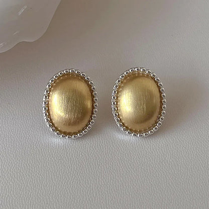 Moon & Sun Two-Tone Stud Earrings