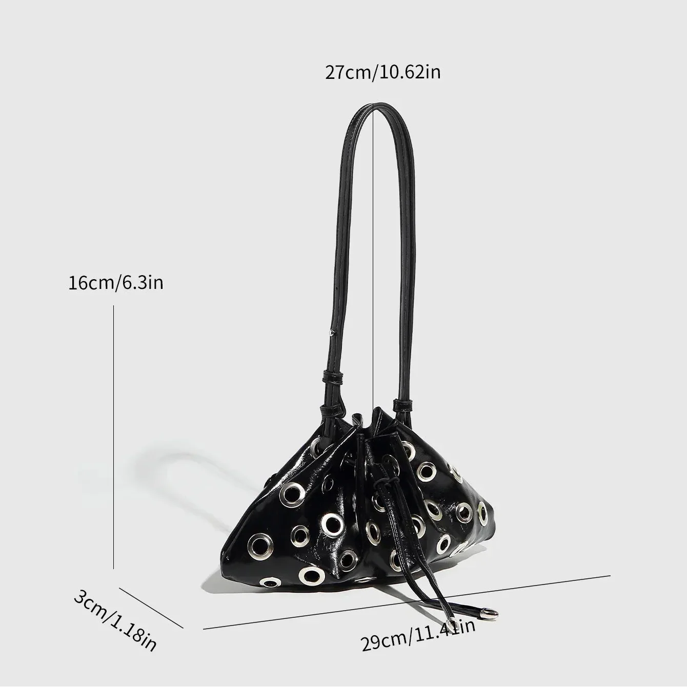 Nova Core Hollow Rivet Shoulder Bag