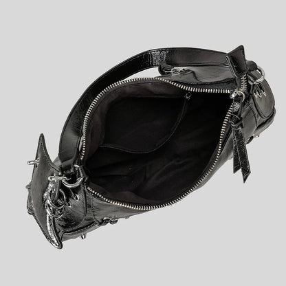 Noxen Vintage Leather Rivet Shoulder Bag