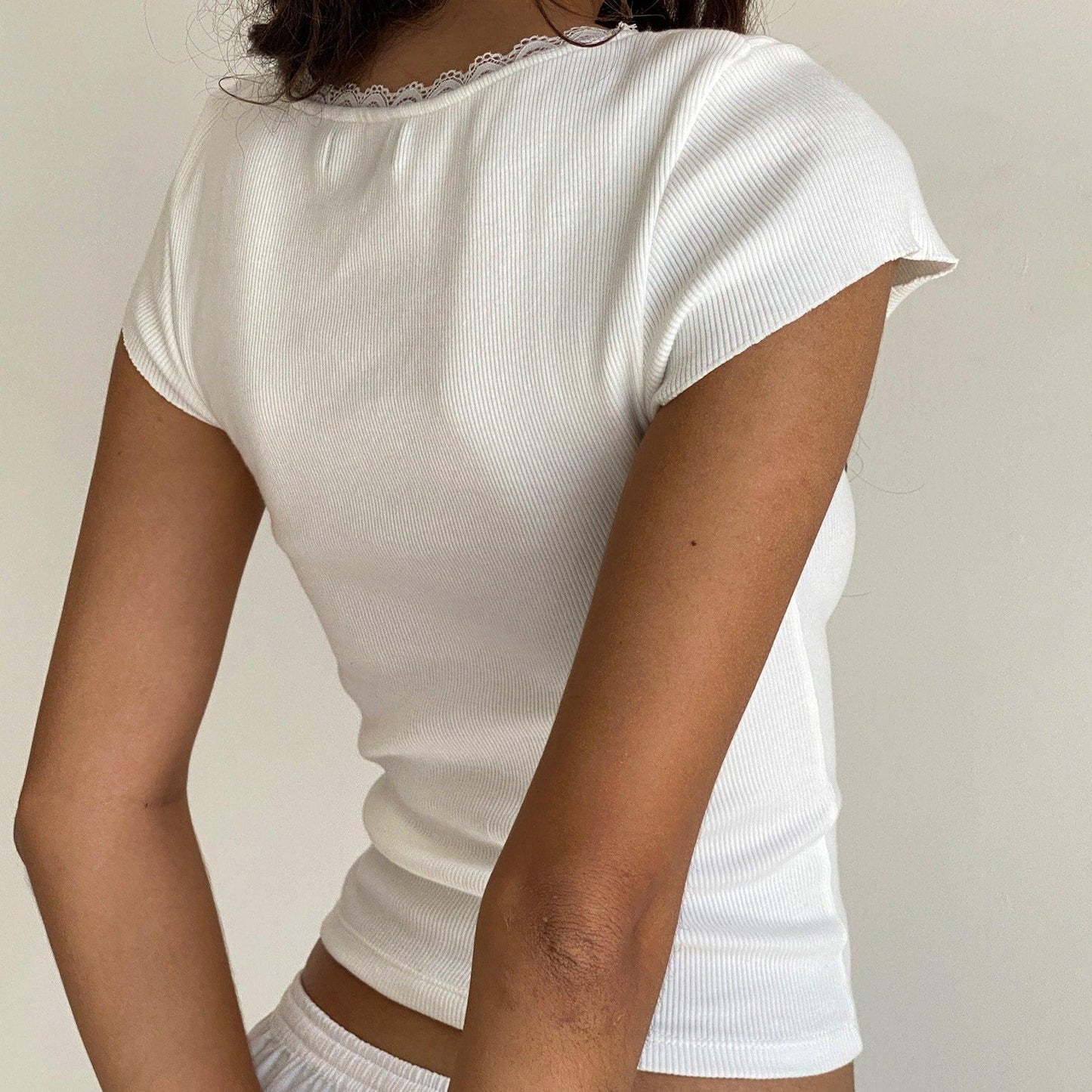 One And Only Lace White Top
