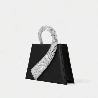 Onyria Rhinestone Leather Handbag