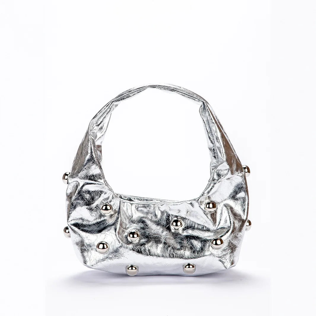 Orvia Rivet Cloud Shoulder Bag
