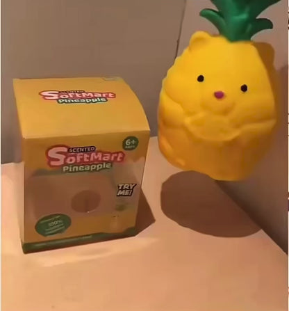 Jumbo Pineapple Hamster Squishy Toy – TPR Dough Filled Sensory Fidget & Squeeze Stress Relief (18cm)
