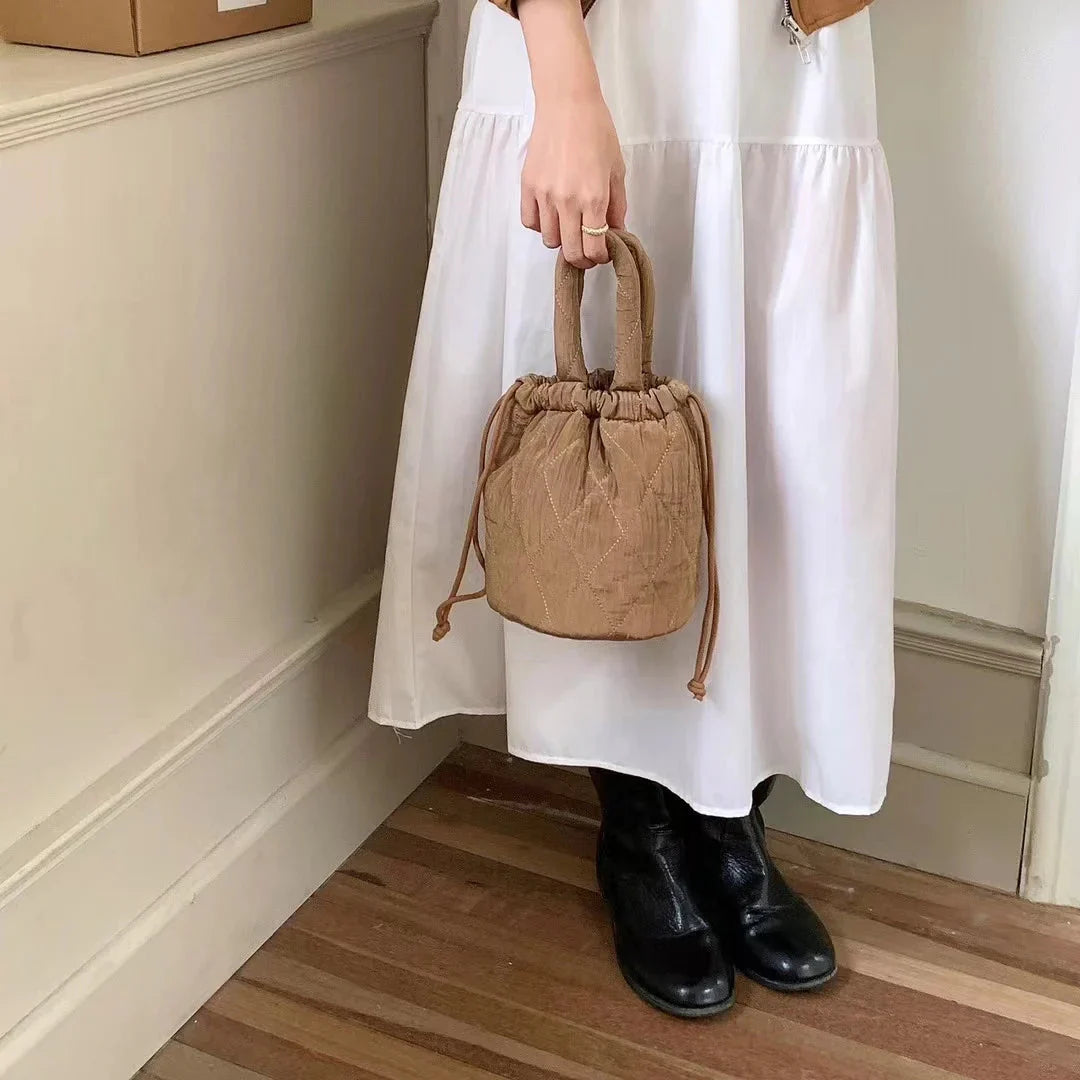 Quilora Quilted Padded Bucket Bag
