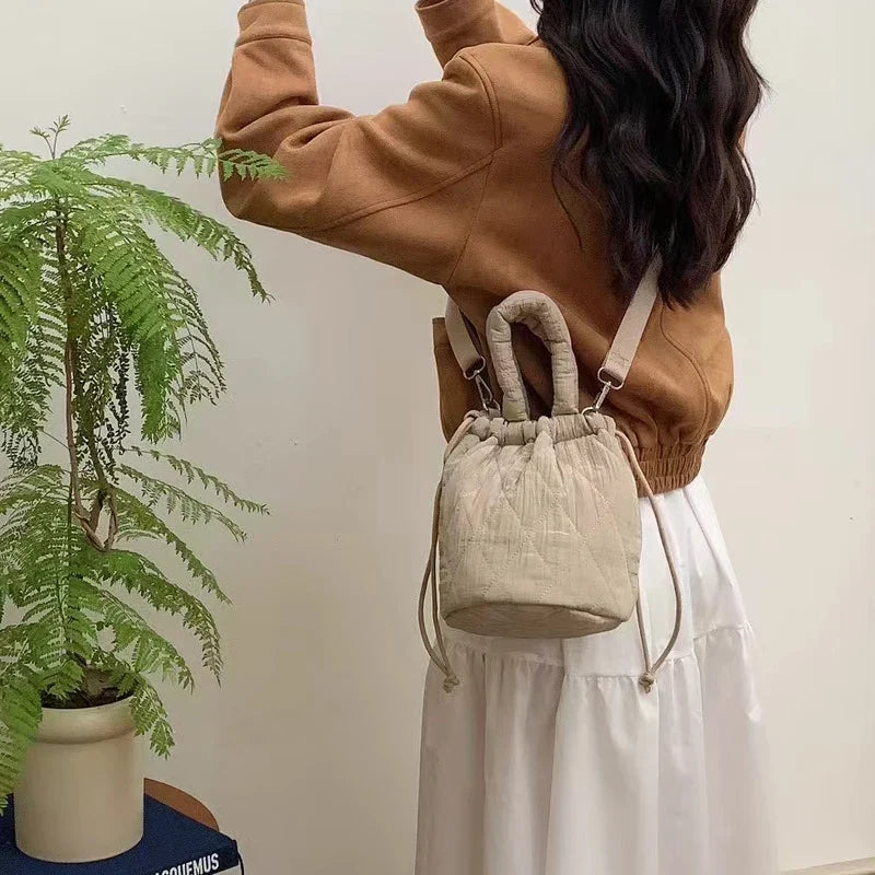 Quilora Quilted Padded Bucket Bag
