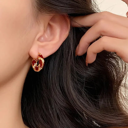 Royal Enamel Earrings