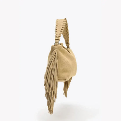 Sandra Suede Fringed Bag