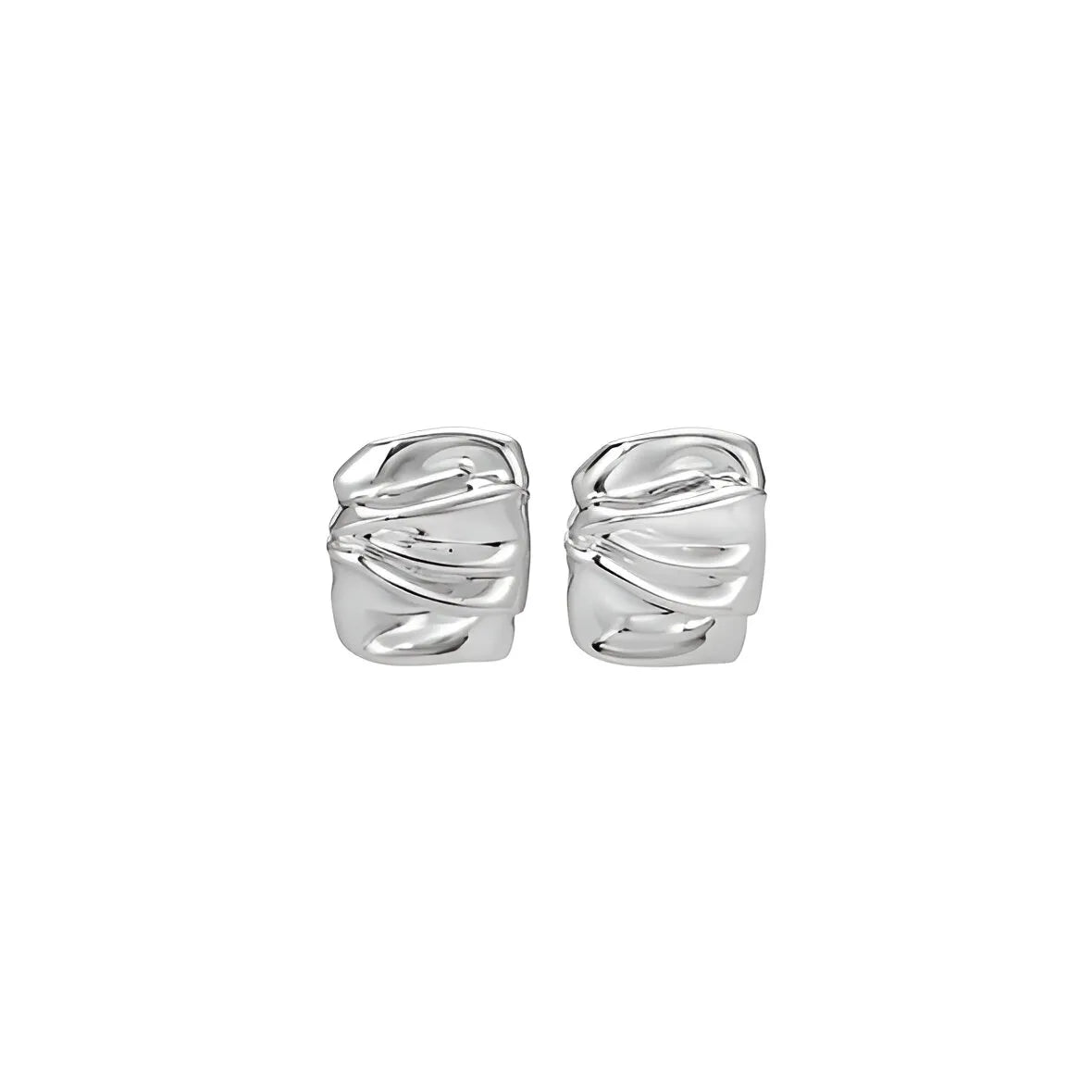 Satin Fold Earrings