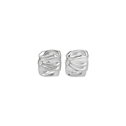 Satin Fold Earrings