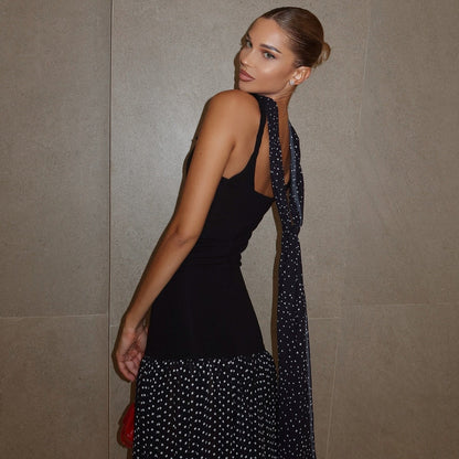 Secret Look Maxi Dress With Scarf Detail
