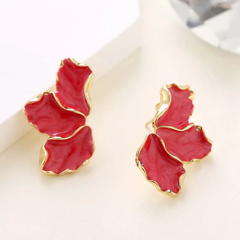 Single Flower Stud Earrings