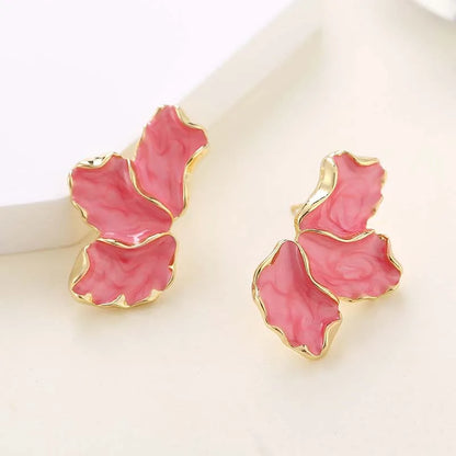 Single Flower Stud Earrings