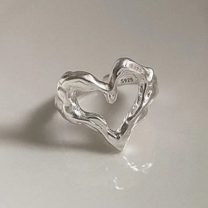 Kind Heart 925 Sterling Silver Ring