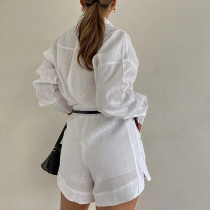 Summer On-The-Boat White Two Piece Set