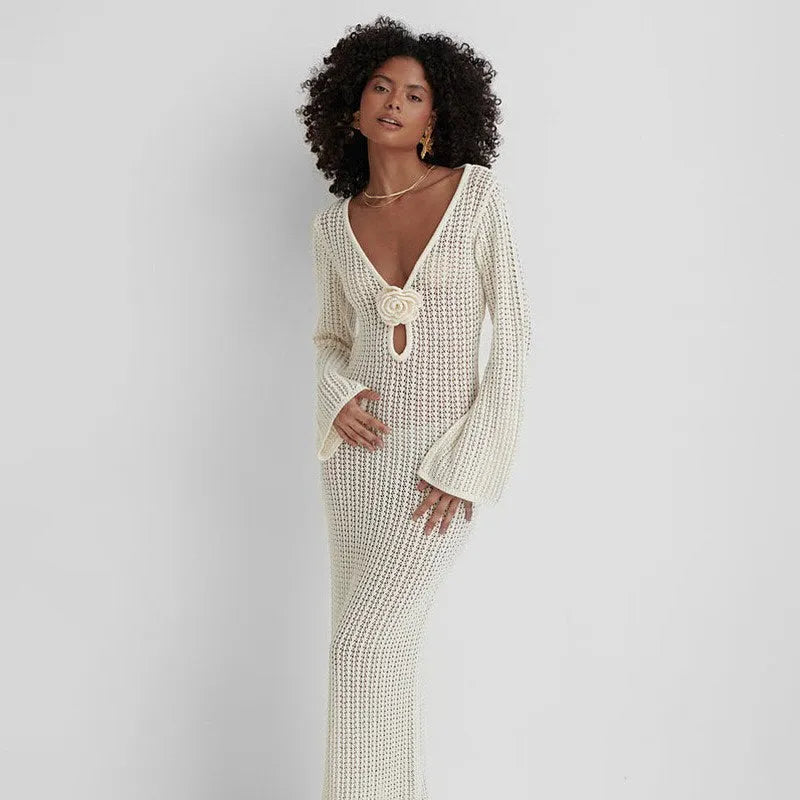 Sun Kissed Knitted Maxi Dress