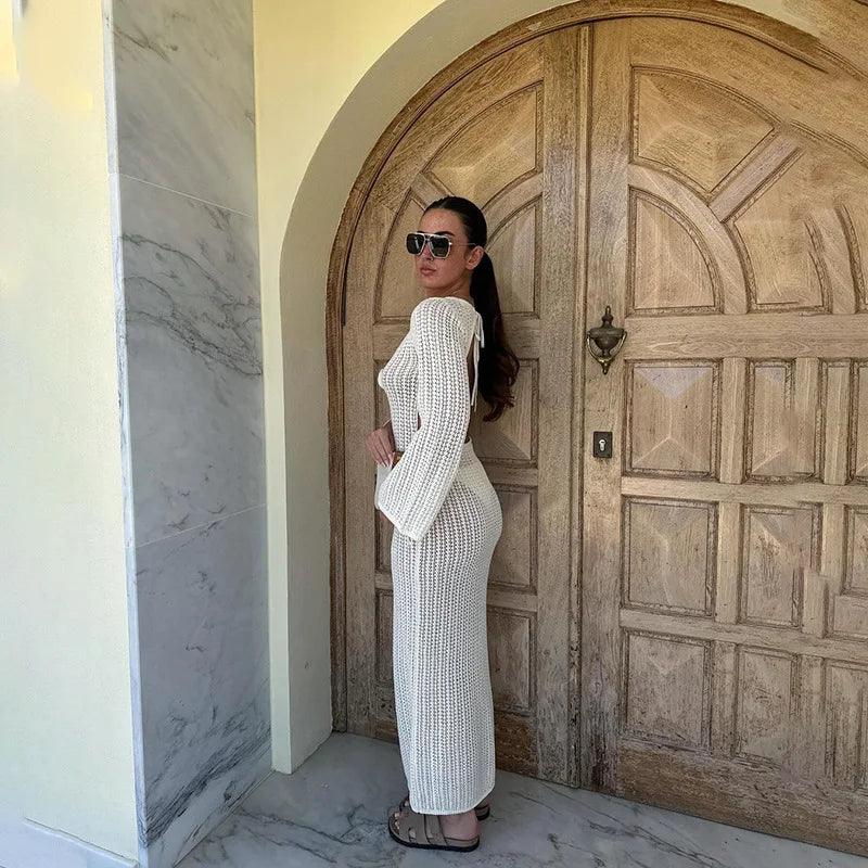 Sun Kissed Knitted Maxi Dress