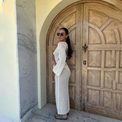 Sun Kissed Knitted Maxi Dress