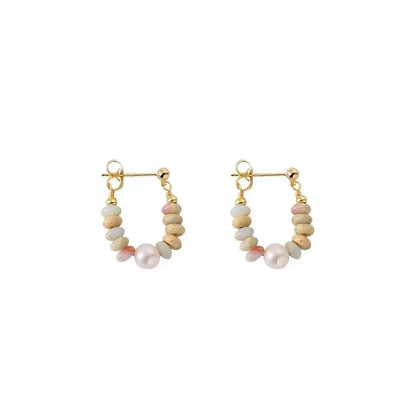 Sweet Beads Pearl Pendant Earrings
