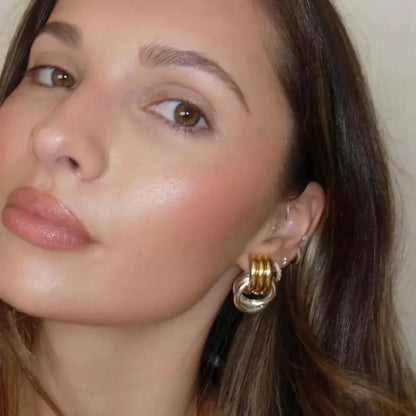 Twin Fusion Rings Earrings