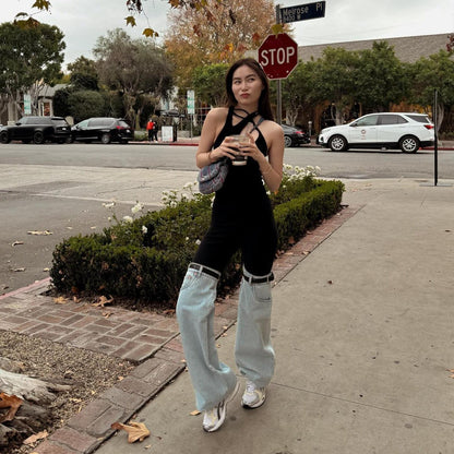 Urban Chic Denim Hybrid Flare Pants